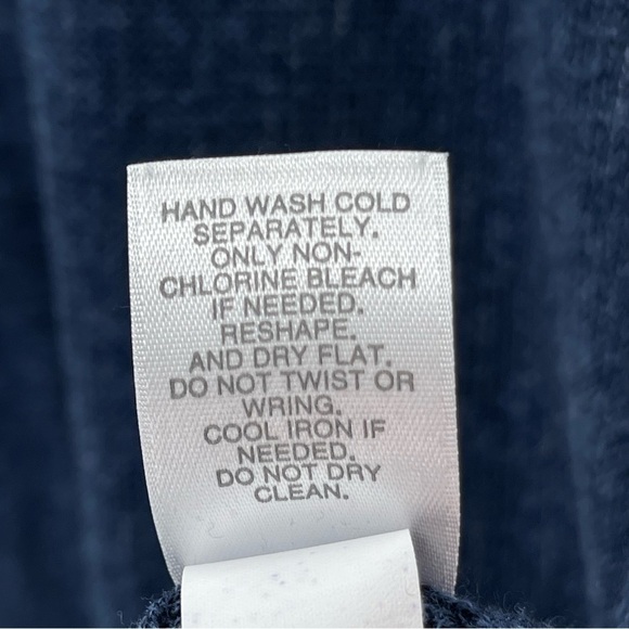 J. Jill Linen Blend Oversized Short Sleeve Navy Blue Tunic Top Size Large P - Picture 6 of 7